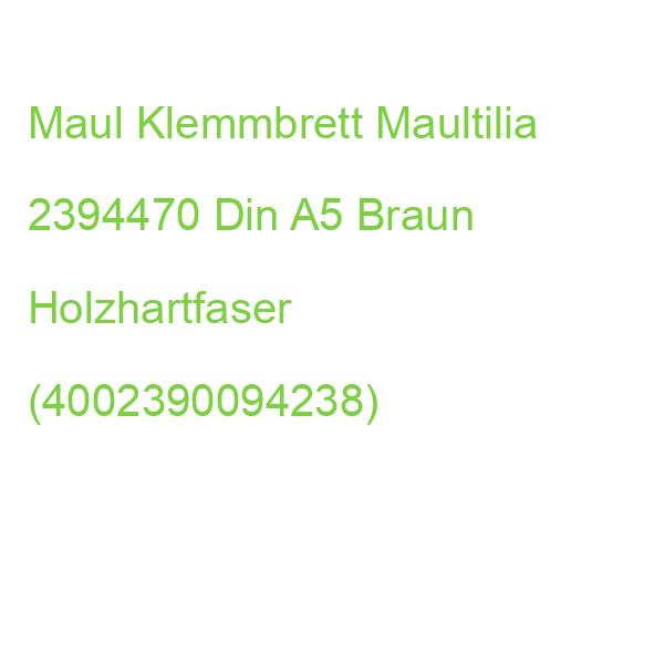 Maul Klemmbrett Maultilia 2394470 Din A5 Braun Holzhartfaser (4002390094238)