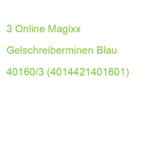 Online Magixx Gelschreiberminen Blau 0,7 Mm 3 St. 40160/3 (4014421401601)