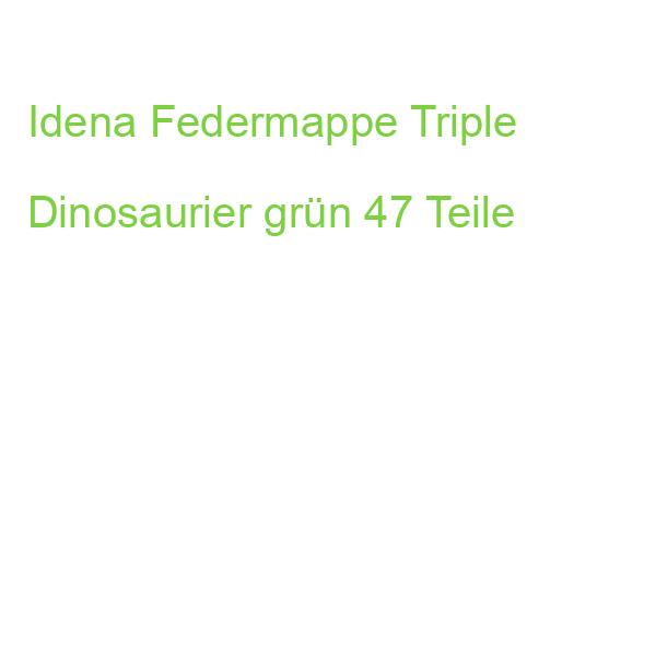 Idena Federmappe Triple Dinosaurier grün 47 Teile