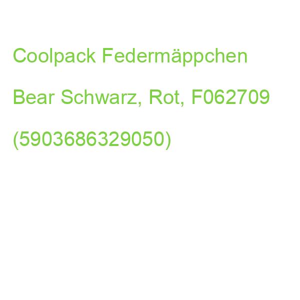 Coolpack Schlampermäppchen Bear Schwarz, Rot, 22,5 X 10,0 Cm F062709 (5903686329050)