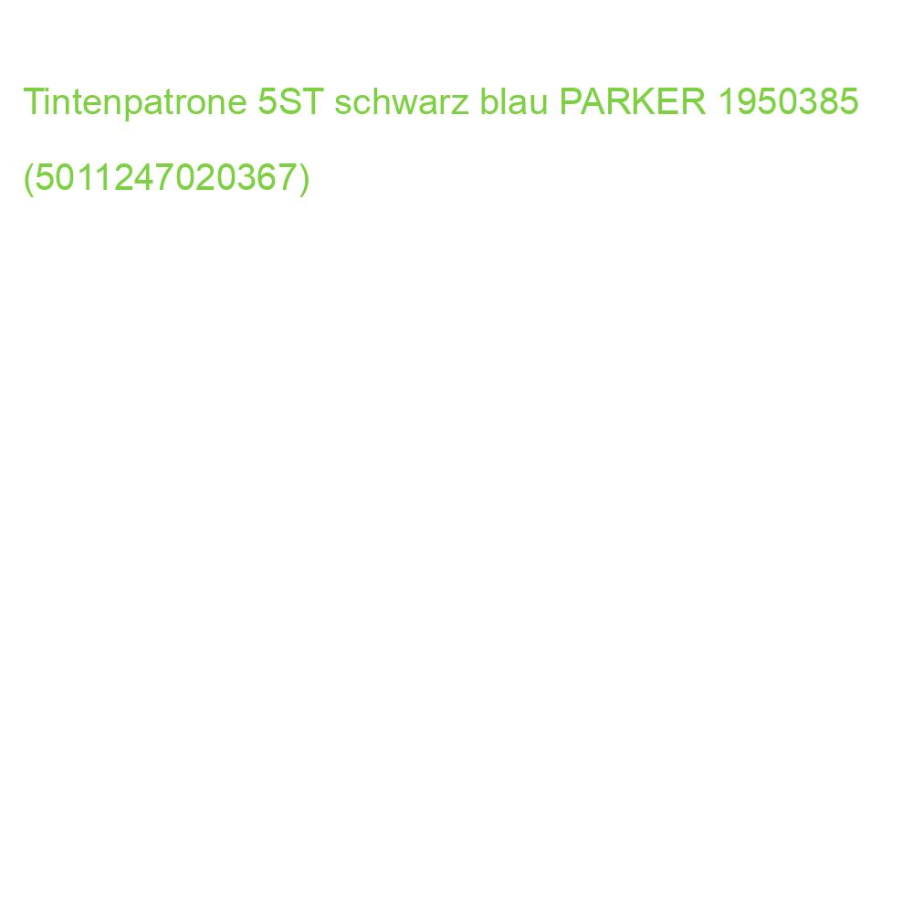 Tintenpatrone Quink schwarz-blau 5 Patronen PARKER 1950385 (5011247020367)