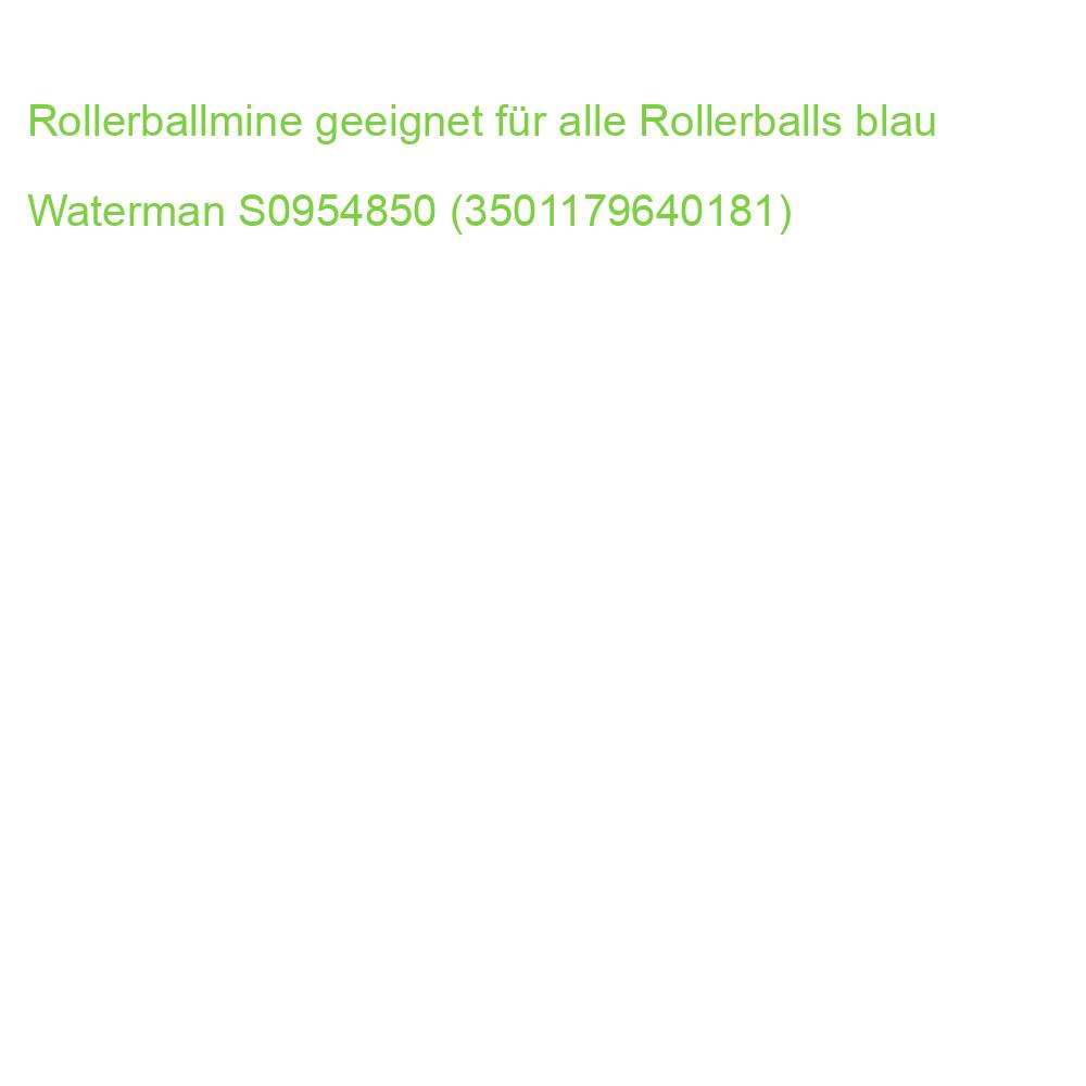 Rollerballmine geeignet für alle Rollerballs blau Waterman S0954850 (3501179640181)