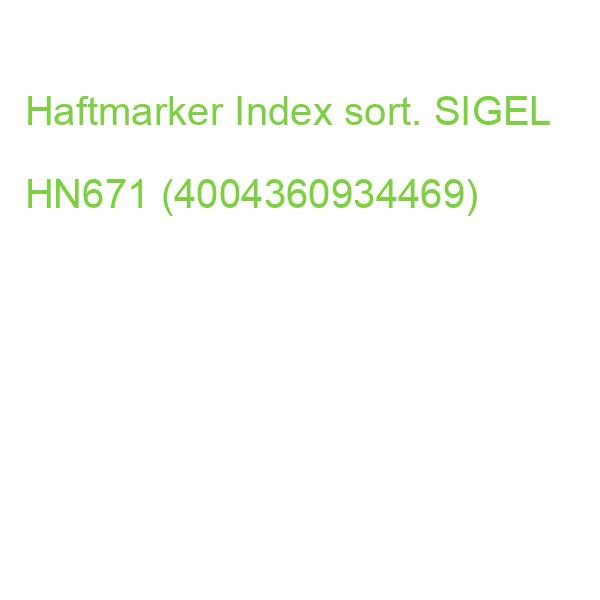 Page Marker Transparent 50x20 mm sortiert 4x 40 Streifen SIGEL HN671 (4004360934469)