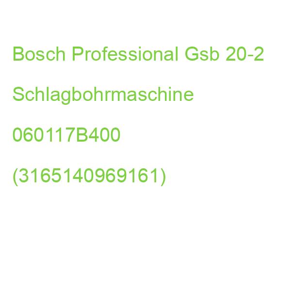 Bosch Professional Gsb 20-2 Schlagbohrmaschine 060117B400 (3165140969161)