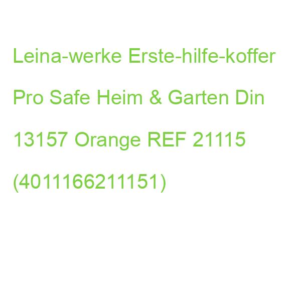Leina-werke Erste-hilfe-koffer Pro Safe Heim & Garten Din 13157 + Erweiterung Orange REF 21115 (4011166211151)
