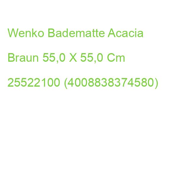 Wenko Badematte Acacia Braun 55,0 X 55,0 Cm 25522100 (4008838374580)