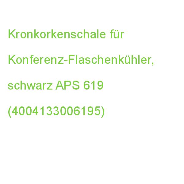 Kronkorkenschale für Konferenz-Flaschenkühler, schwarz APS 619 (4004133006195)
