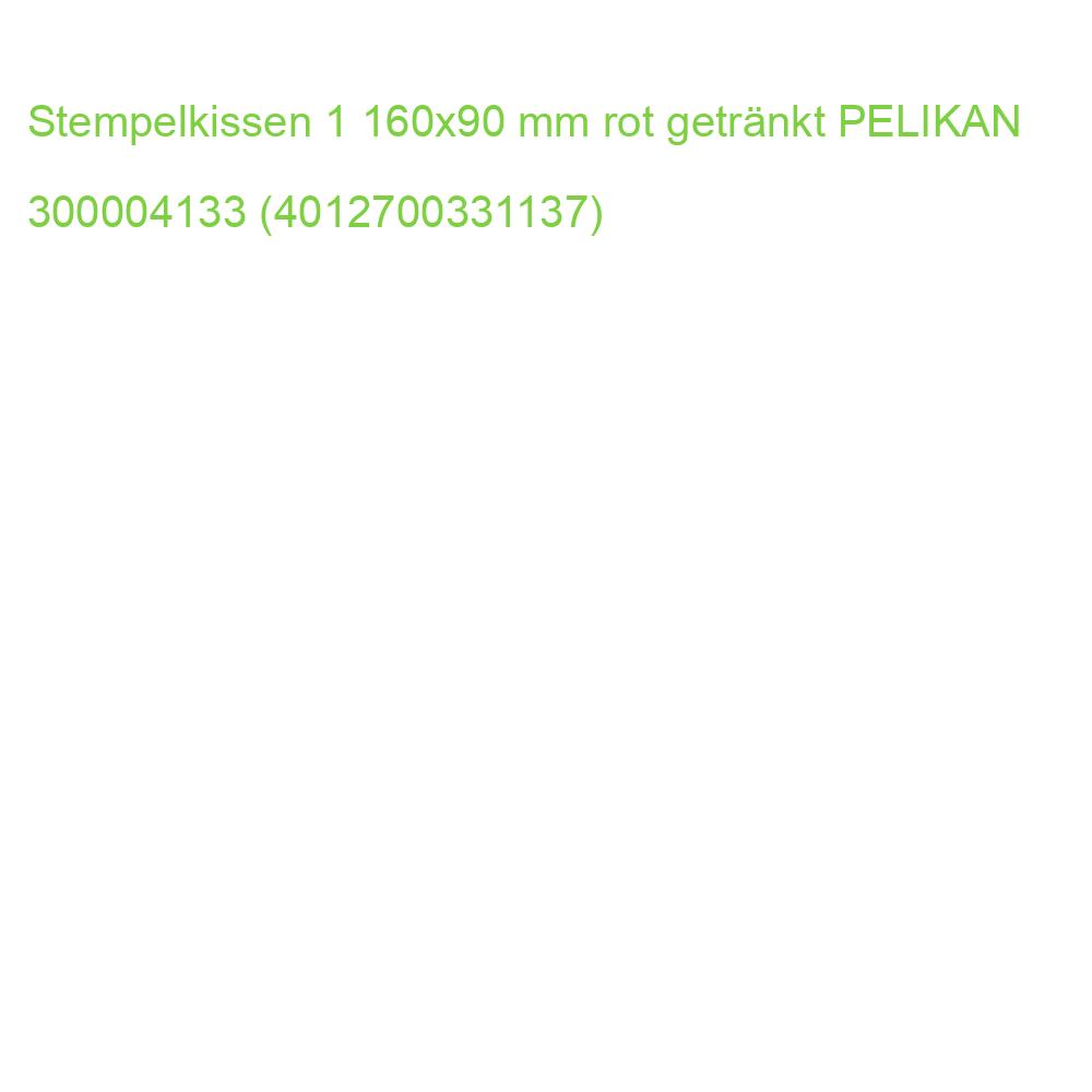 Stempelkissen 1 160x90 mm rot getränkt PELIKAN 300004133 (4012700331137)