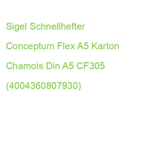 Sigel Schnellhefter Conceptum Flex A5 Karton Chamois Din A5 CF305 (4004360807930)