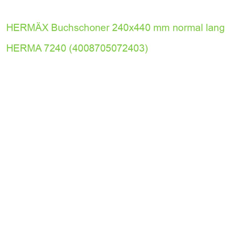 HERMÄX Buchschoner 240x440 mm normal lang HERMA 7240 (4008705072403)