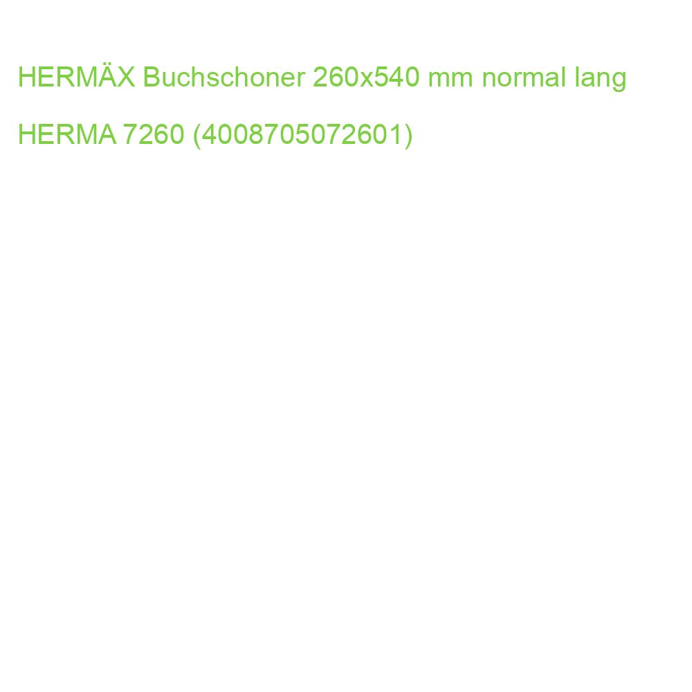 HERMÄX Buchschoner 260x540 mm normal lang HERMA 7260 (4008705072601)