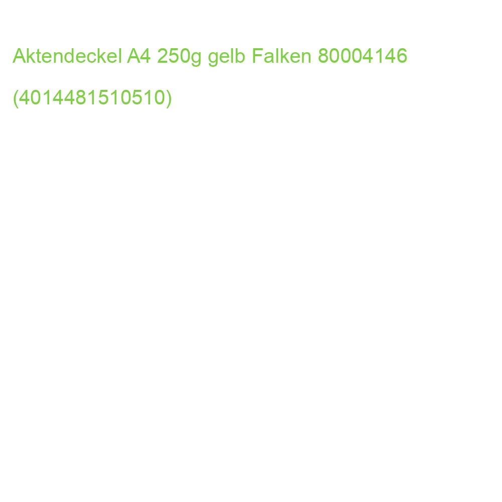 Aktendeckel A4 gelb Manilakarton 250 g qm Falken 80004146 (4014481510510)