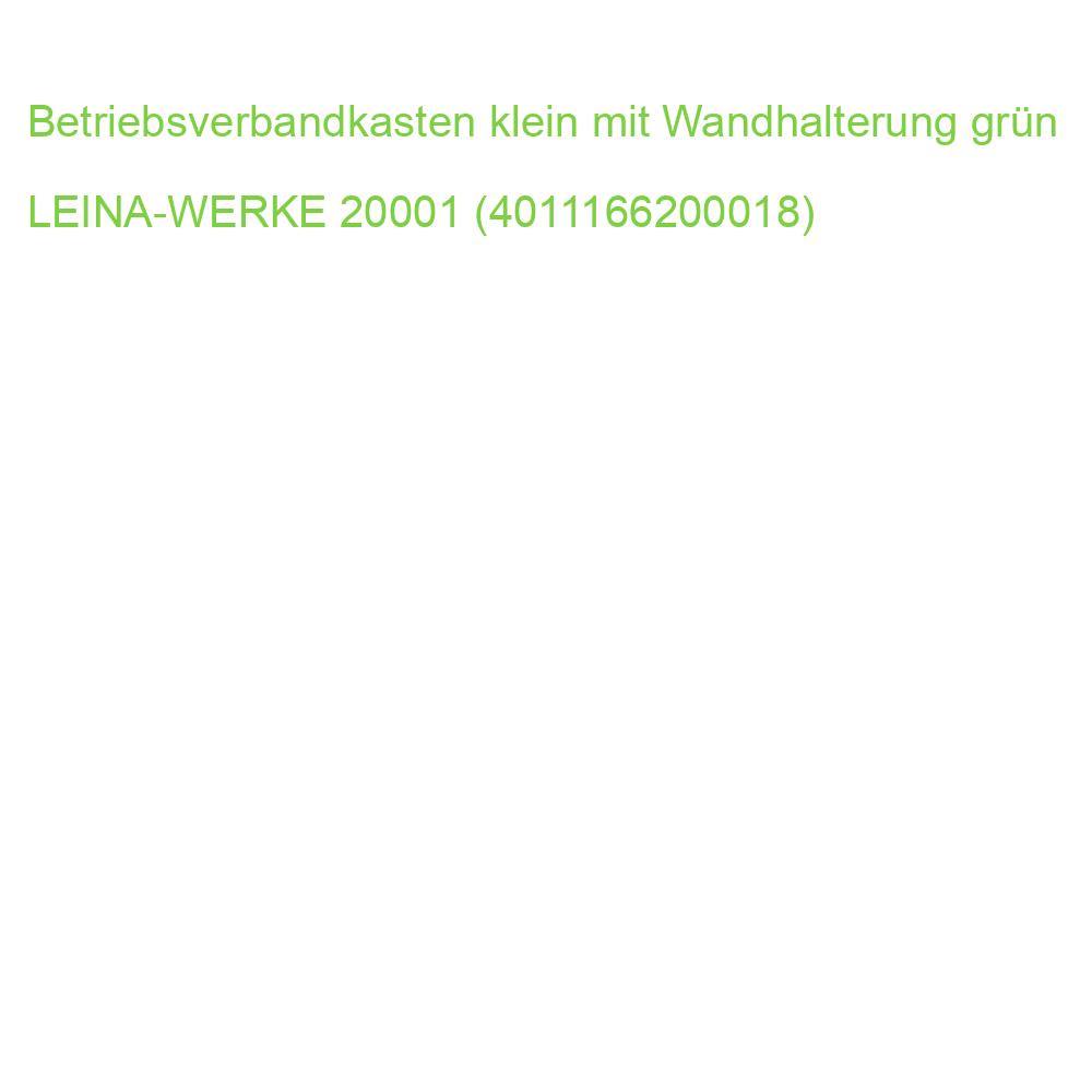 Betriebsverbandkasten klein mit Wandhalterung grün LEINA-WERKE 20001 (4011166200018)