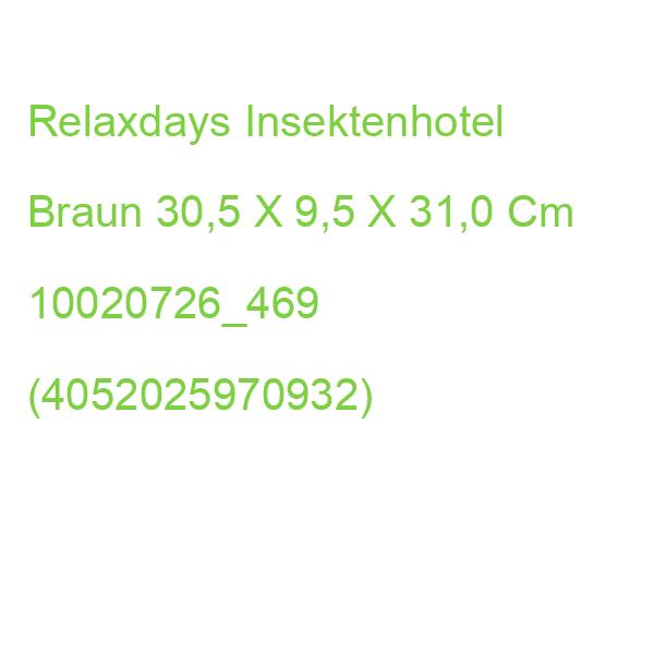 Relaxdays Insektenhotel Braun 30,5 X 9,5 X 31,0 Cm 10020726_469 (4052025970932)