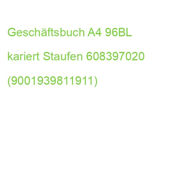 Geschäftsbuch A4, 96 Blatt 70g qm 5 mm kariert STAUFEN STYLE 608397020 (9001939811911)