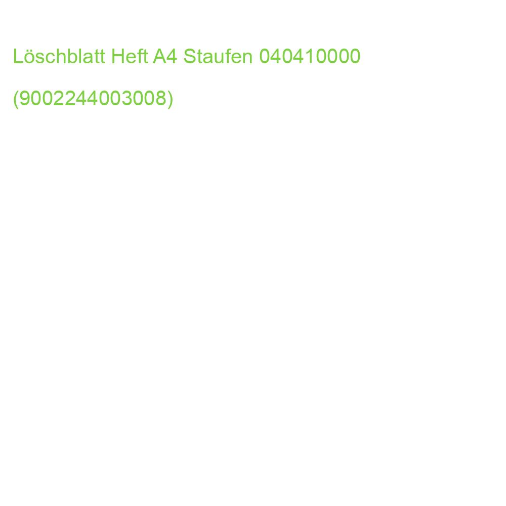 Löschblattheft perforiert A4 10 Blatt 80g qm STAUFEN STYLE 040410000 (9002244003008)