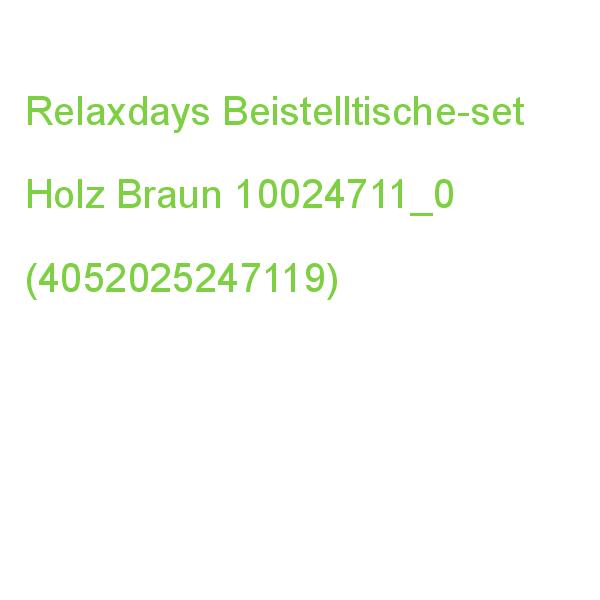 Relaxdays Beistelltische-set Holz Braun 10024711_0 (4052025247119)
