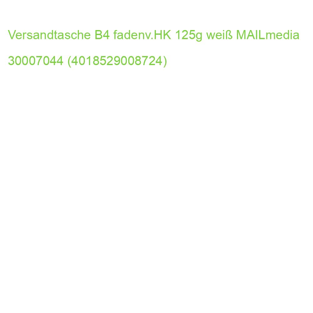 Faltentaschen B4, fadenverstärkt ohne Fenster 40 mm-Falte Klotzboden haftklebend 125 g qm weiß 100 Stück MAILMEDIA 30133