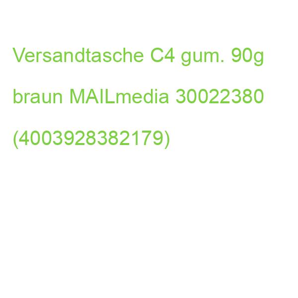 Versandtaschen Recycling C4 ohne Fenster gummiert 90 g qm braun 100 Stück MAILMEDIA 30022380 (4003928382179)
