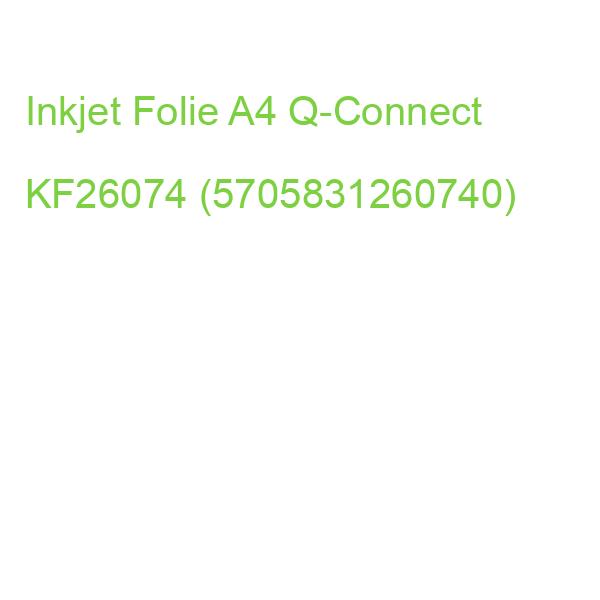 Inkjet-Folien m. Sensorstreifen A4, 0,10 mm 50 Folien Q-CONNECT KF26074 (5705831260740)