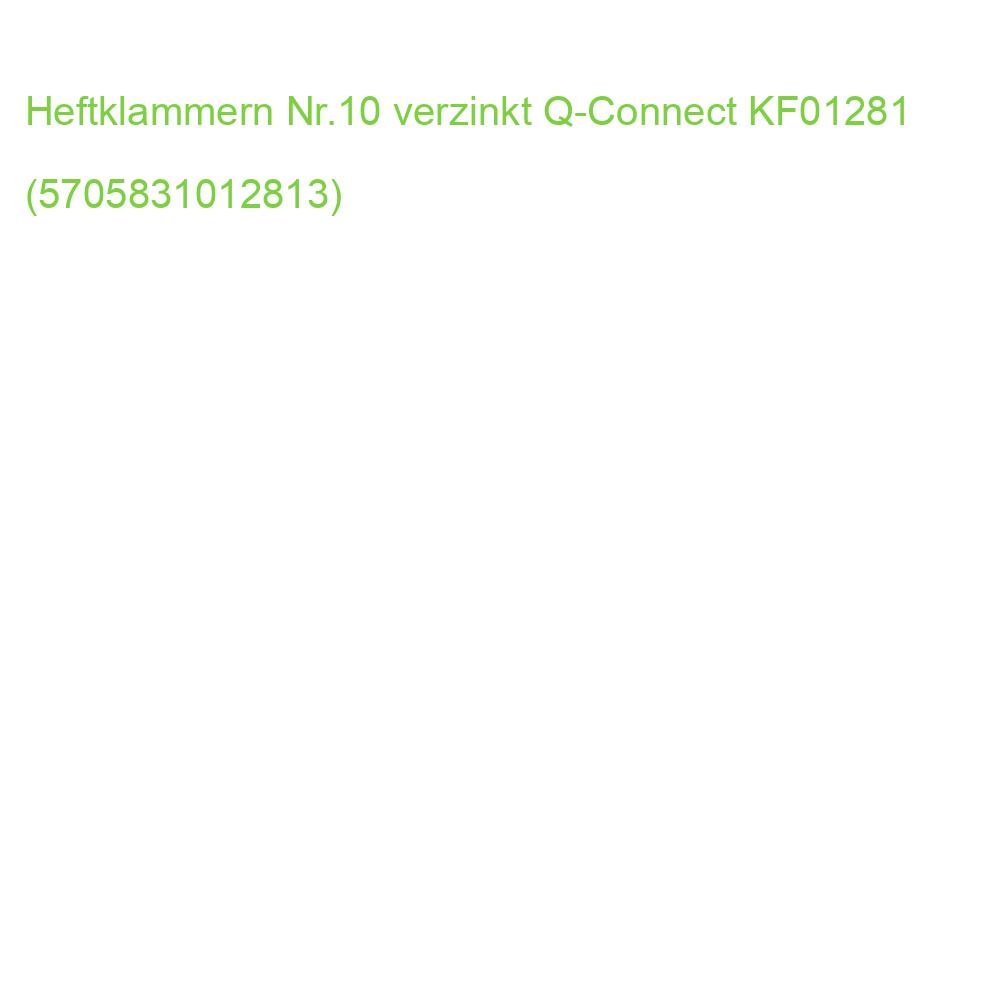 Heftklammern No. 10 verzinkt 1.000 Stück Q-CONNECT KF01281 (5705831012813)