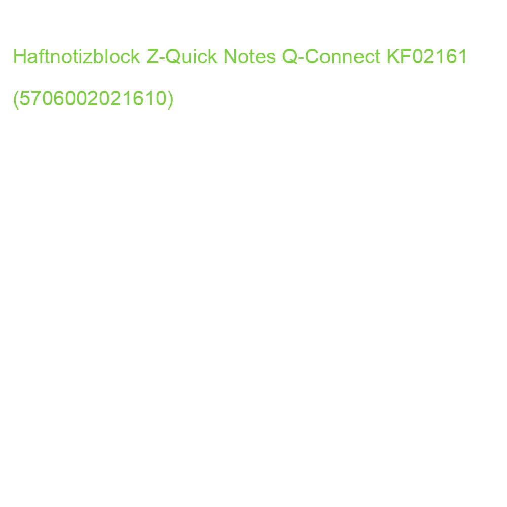 Haftnotizen Z-Quick Notes 76x76 mm 12 Blöcke Q-CONNECT KF02161 (5706002021610)