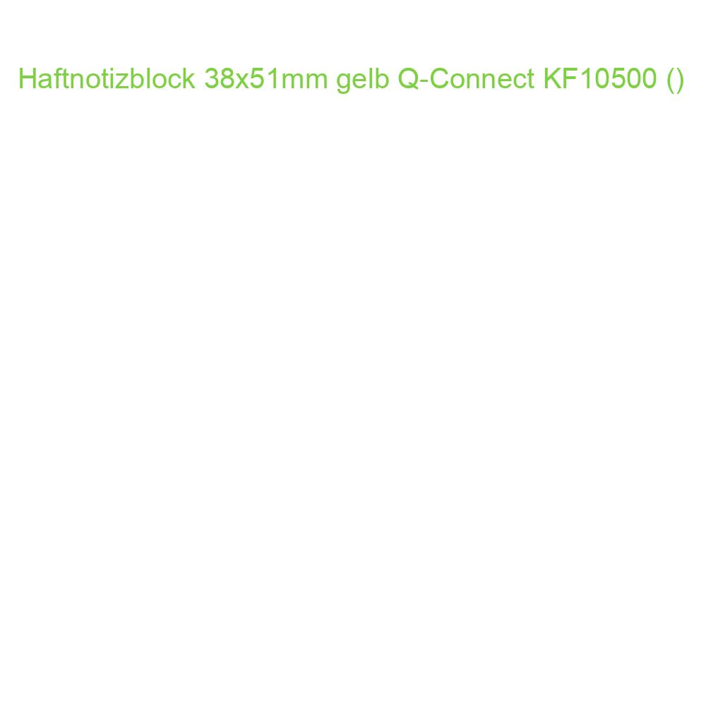 Haftnotizen 38x51 mm gelb Q-CONNECT KF10500 ()