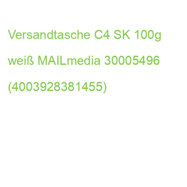 Versandtaschen C4 ohne Fenster selbstklebend 100 g qm weiß 250 Stück MAILMEDIA 30005496 (4003928381455)