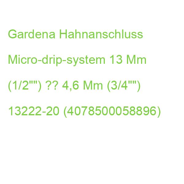 Gardena Hahnanschluss Micro-drip-system 13 Mm (1/2