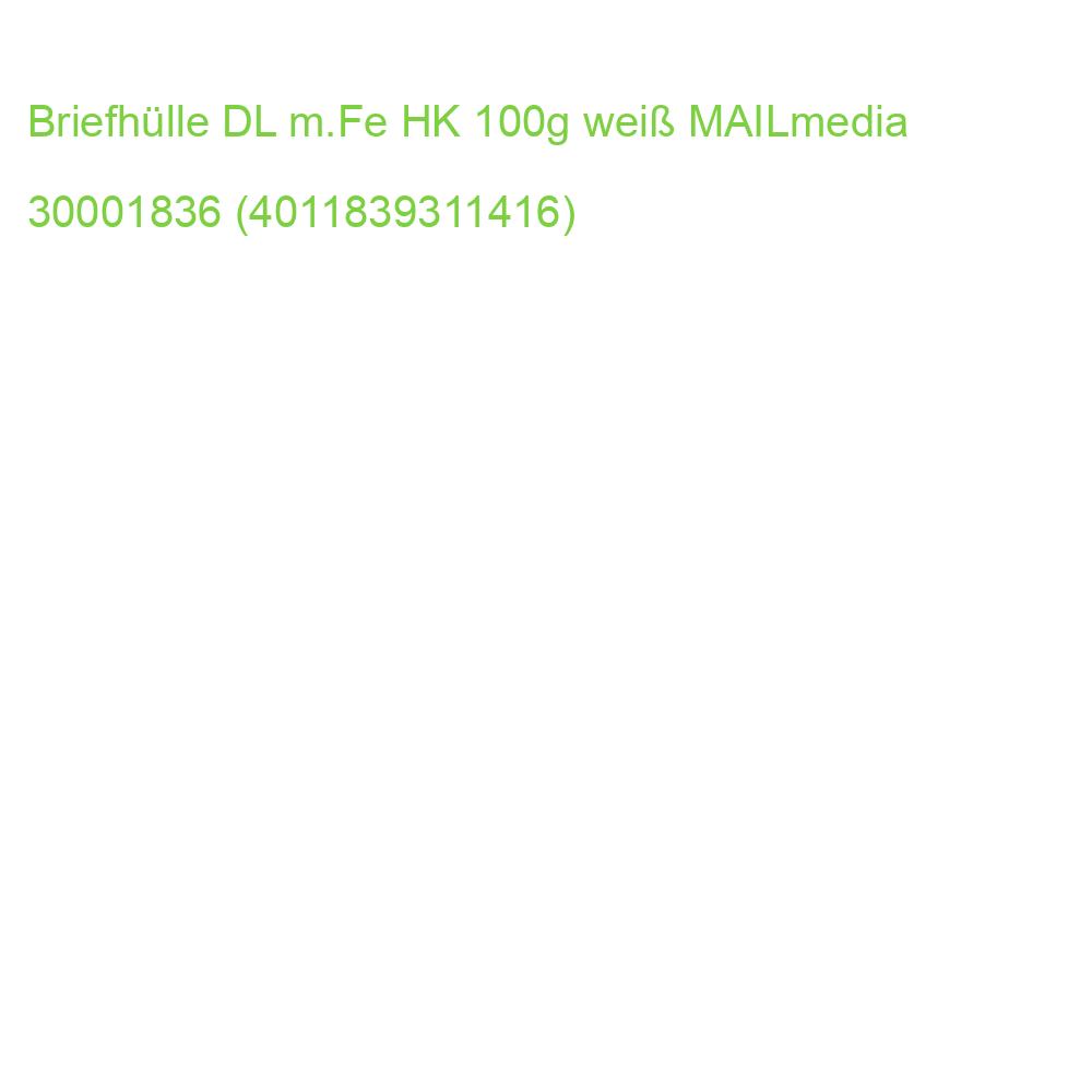 Briefumschläge Recycling DIN lang (220x110 mm) mit Fenster haftklebend 100g qm 100 Stück MAILMEDIA 30001836 (40118393114