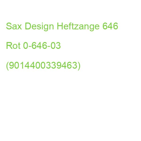 Sax Design Heftzange 646 Rot 0-646-03 (9014400339463)