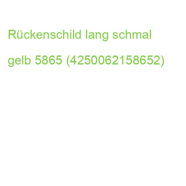 Ordnerrückenschilder schmal lang sk 10 Stück gelb 5865 (4250062158652)