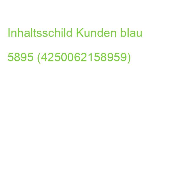 Inhaltsschilder Kunden Beutel mit 100 Stück blau 5895 (4250062158959)