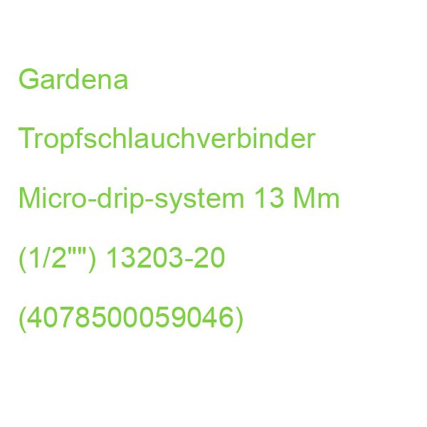 Gardena Tropfschlauchverbinder Micro-drip-system 13 Mm (1/2