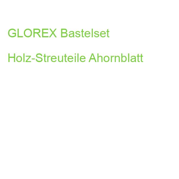 GLOREX Bastelset Holz-Streuteile Ahornblatt