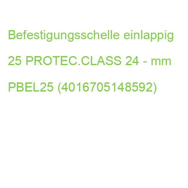Befestigungsschelle einlappig 25 PROTEC.CLASS 24 - mm PBEL25 (4016705148592)