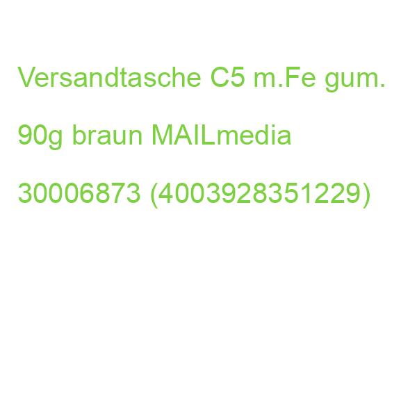 Versandtaschen Recycling C5, mit Fenster gummiert 90 g qm braun 500 Stück MAILMEDIA 30006873 (4003928351229)