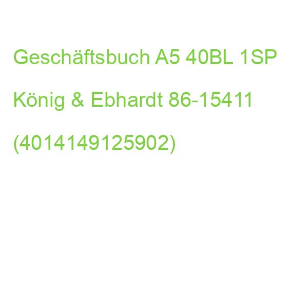 Spaltenbuch mit festem Kopf A5, 1 Spalte 40 Blatt König & Ebhardt 86-15411 (4014149125902)