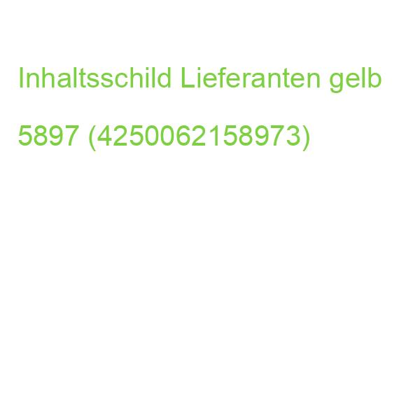 Inhaltsschilder Lieferanten Beutel mit 100 Stück gelb 5897 (4250062158973)
