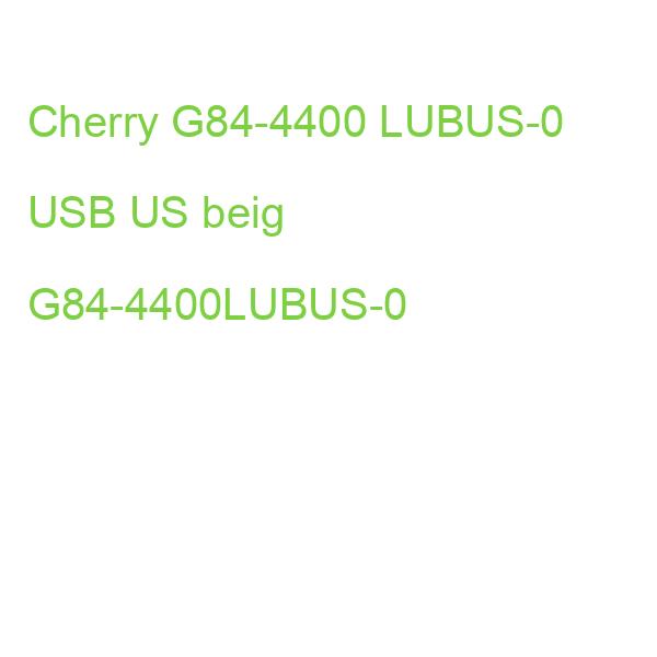 Cherry G84-4400 LUBUS-0 USB US beig G84-4400LUBUS-0