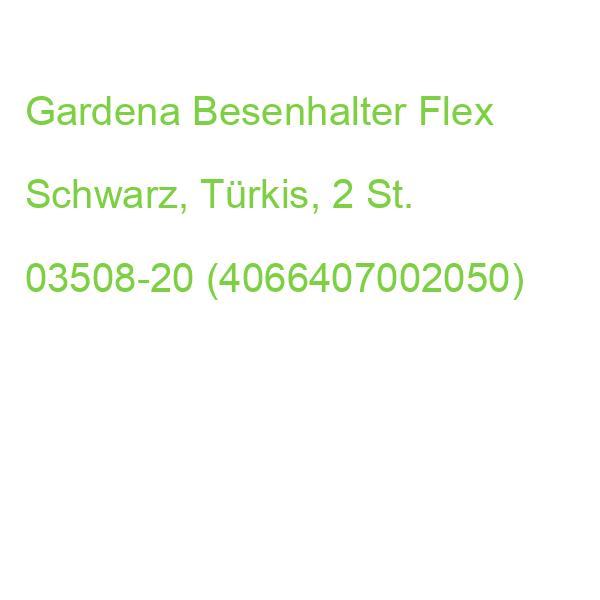Gardena Besenhalter Flex Schwarz, Türkis, 2 St. 03508-20 (4066407002050)
