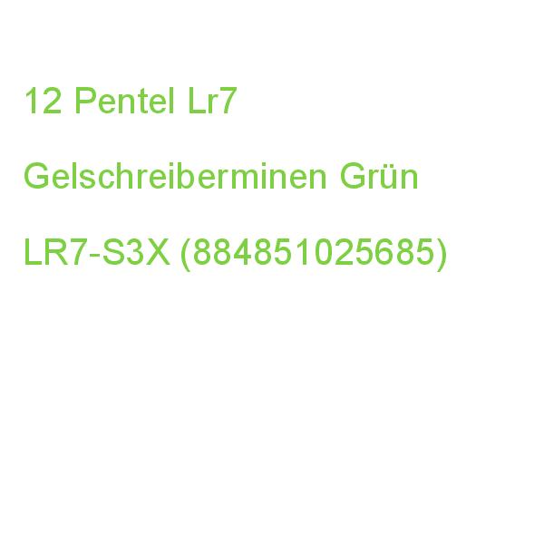 Pentel Energel Lr7 Gelschreiberminen Türkis 0,35 Mm 12 St. LR7-S3X (0884851025685)