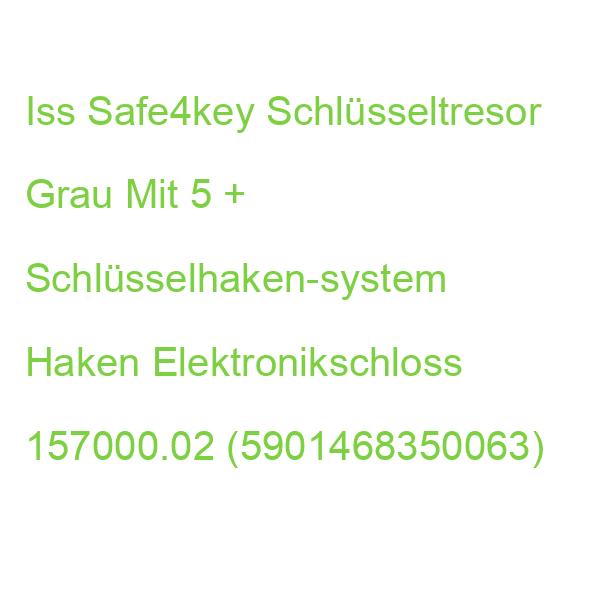 Iss Safe4key Schlüsseltresor Grau Mit 5 + Schlüsselhaken-system Haken Elektronikschloss 157000.02 (5901468350063)
