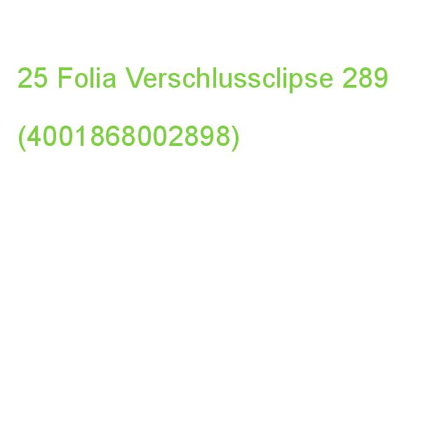 Folia Verschlussclipse Gold, 25 St. 289 (4001868002898)