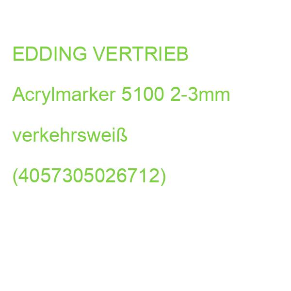edding Acrylmarker 5100 verkehrsweiß 2-3mm