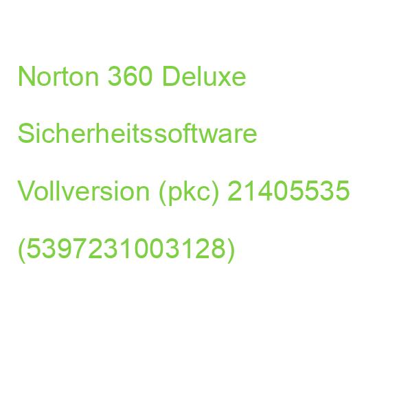Norton 360 Deluxe Sicherheitssoftware Vollversion (pkc) 21405535 (5397231003128)