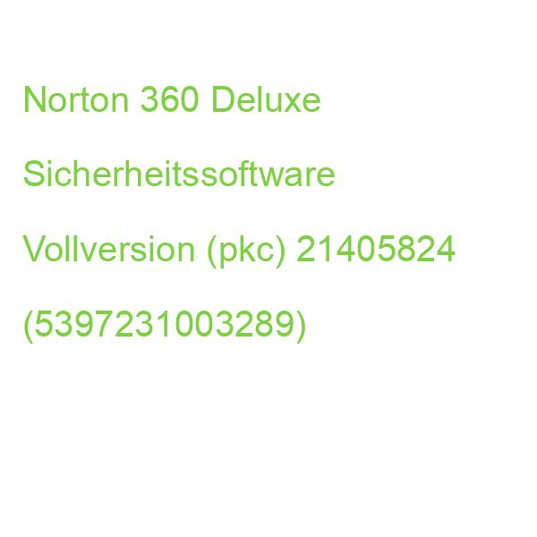 Norton 360 Deluxe Sicherheitssoftware Vollversion (pkc) 21405824 (5397231003289)