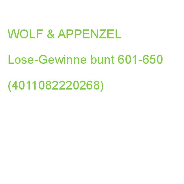 WOLF_EVENT Lose Gewinne 601-650 mehrfarbig (4011082220268)