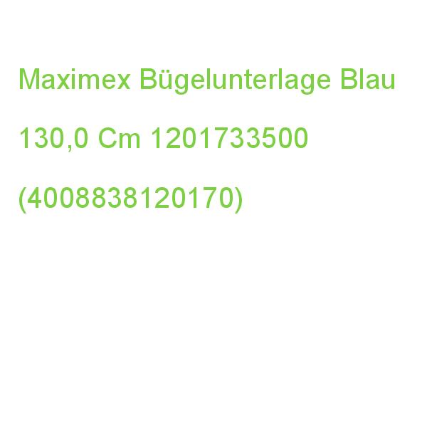 Maximex Bügelunterlage Blau 130,0 Cm 1201733500 (4008838120170)
