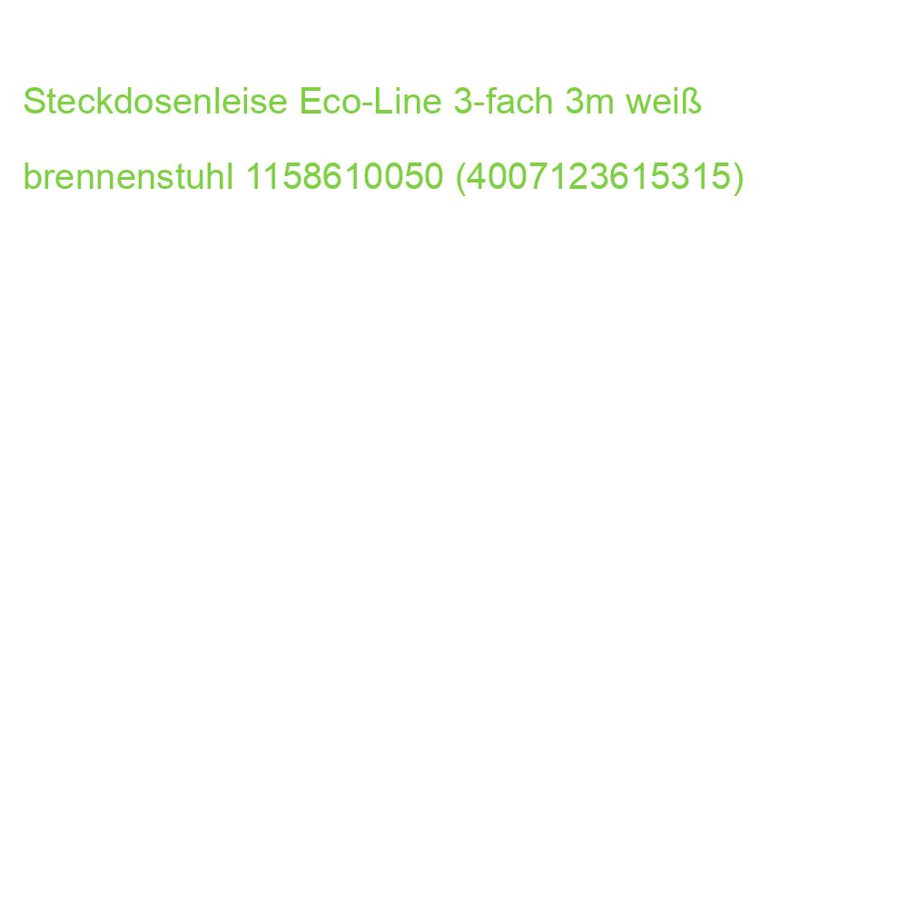 Steckdosenleise Eco-Line 3-fach 5 m weiß BRENNENSTUHL 1158610050 (4007123615315)